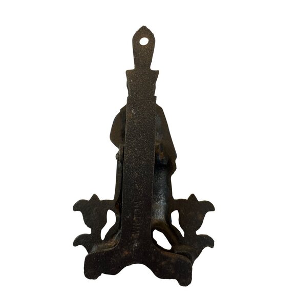 Wilton Cast Iron Amish Girl recipe holder Hand-Painted Folk Art Design 7 Inches - Picture 6 of 7